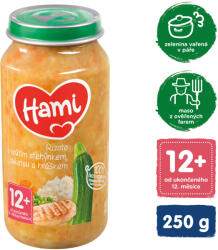  HAMI Rizottó pulykacombbal, cukkinivel és borsóval (250 g) - hús-zöldség kiegészítő étel (109951)