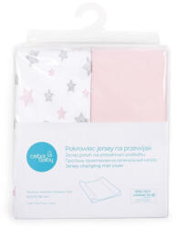  CEBA Pelenkázó alátét huzat 50x70-80 cm 2 db Candy Pink+Pink Stars (W-829-130-604)