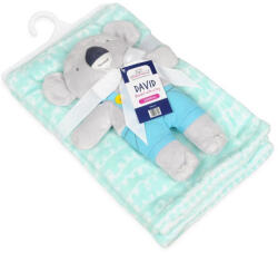  BABYMATEX Takaró játékkal Koala Mint 75 x 100 cm (TB0385-01)