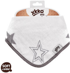 KIKKO Slintáček/kendő bambusz Stars (1 db) - ezüst (BMBBND019)