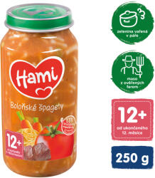 HAMI Bolognai spagetti (250 g) - hús-zöldséges bébiétel (148905)