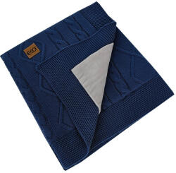  EKO Kasmír takaró szőrme béléssel Jeans 100x80 cm (PLE-91-JEANS)