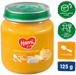  HAMI Zöldség csirkehússal (125 g) - hús-zöldség bébiétel (109909)
