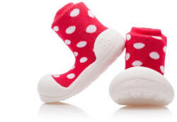  ATTIPAS Botičky Polka Dot AD06 Red L méret 21, 5, 116-125 mm (AD06RedL)