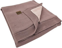  EKO Kötött takaró béléssel Lila 100x80 cm (PLE-95-LILAC)