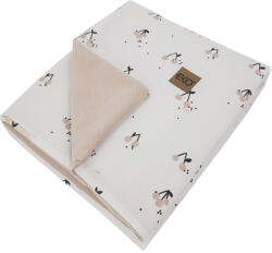  EKO Takaró pamut kétoldalas bársonyos alátéttel Cherry 100x80cm (PLE-52-CHERRIES)