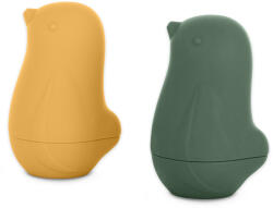  PETITE&MARS Szilikon fürdőjáték Love birds Ochre Green 6hó+ (602813)
