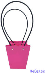  Virág táska kicsi trapéz - Pink