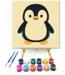 Számfestő Cuki Pingvin Barát - gyerek számfestő készlet (crea6621)