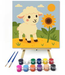  Cuki Bárányka a Napraforgóval - gyerek számfestő készlet