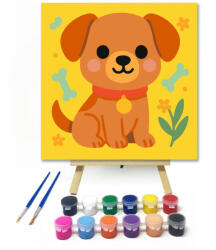  Vidám Kutyus Csontokkal - gyerek számfestő készlet