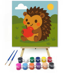  Aranyos Sün Almafaló - gyerek számfestő készlet