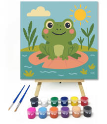  Vidám Béka a Tavirózsán - gyerek számfestő készlet