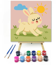 Számfestő Álmos Nyuszi a Réten - gyerek számfestő készlet (crea6617)