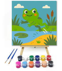  Vidám Békucska a Tóparton - gyerek számfestő készlet