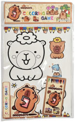  Kapibara színező, zsírkrétákkal, 16x21cm (KDS-000040)