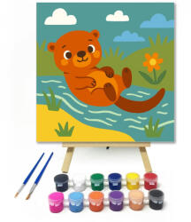  Vidám Vidra a Patakban - gyerek számfestő készlet