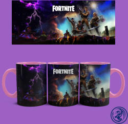 Fortnite karakterek bögre (Rózsaszín)