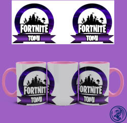 Fortnite logo bögre (Rózsaszín)
