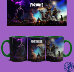 Fortnite karakterek bögre (Zöld)