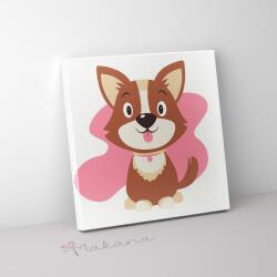 Makana Kutyus- Gyerek számfestő készlet (20x20 cm keretre feszített)