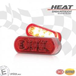  Stop LED moto încastrat HEAT roșu