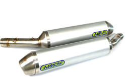Arrow Exhaust Pereche de tobe finale ARROW Race-Tech pentru Aprilia TUONO 1000 R / R Factory 2006-2010, Aluminiu