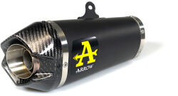 Arrow Exhaust Tobă finală ARROW Works pentru Yamaha MT-07 2021-2024, Oțel închis (Dark)