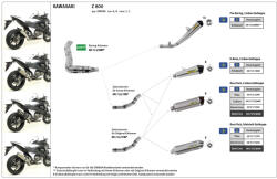 Arrow Exhaust Tobă finală ARROW Pro-Racing pentru Kawasaki Z 800 2013-2016, Oțel inoxidabil