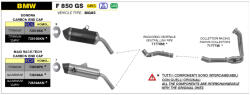 Arrow Exhaust Tobă finală ARROW Maxi Race-Tech pentru BMW F 750 GS 2021-2024, Titan