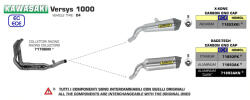 Arrow Exhaust Tobă finală ARROW Race-Tech pentru Kawasaki VERSYS 1000 2019-2020, Oțel închis (Dark)