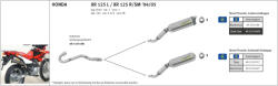 Arrow Exhaust Tobă finală ARROW Off-Road Thunder pentru Honda XR 125 L 2004-2005, Aluminiu