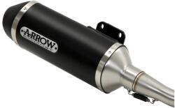 Arrow Exhaust Tobă finală ARROW Urban pentru Piaggio BEVERLY 400 TOURER 2008-2011, Aluminiu închis (Dark)