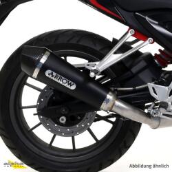 Arrow Exhaust Tobă finală ARROW X-Kone pentru Kawasaki Z 900 A2 2019-2024, Oțel închis (Dark)