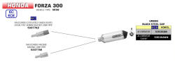 Arrow Exhaust Tobă finală ARROW Urban pentru Honda FORZA 300 2018-2020, Aluminiu închis (Dark)