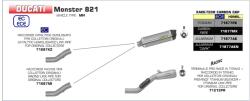Arrow Exhaust Tobă finală ARROW Race-Tech pentru Ducati Monster 821 2018-2020, Titan