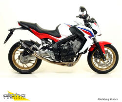 Arrow Exhaust Tobă finală ARROW Thunder pentru Honda CBR 650 F 2014-2018, Aluminiu închis (Dark)