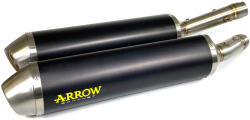 Arrow Exhaust Tobă finală ARROW Race-Tech pentru Aprilia TUONO 1000 R / R Factory 2006-2010, Aluminiu închis (Dark)