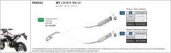 Arrow Exhaust Tobă finală ARROW Thunder pentru Yamaha WR 125 R/X 2009-2016, Aluminiu - brsmoto - 1 763,00 RON