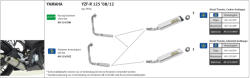 Arrow Exhaust Tobă finală ARROW Thunder pentru Yamaha YZF-R 125 2008-2018, Aluminiu închis (Dark) - brsmoto - 2 542,00 RON
