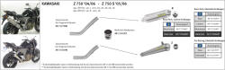 Arrow Exhaust Tobă finală ARROW Race-Tech pentru Kawasaki Z 750 S 2005-2006, Aluminiu