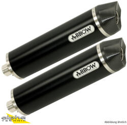 Arrow Exhaust Tobă finală ARROW Race-Tech pentru KTM 990 SMT 2009-2013, Aluminiu închis (Dark)