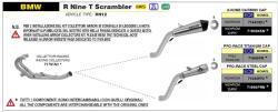 Arrow Exhaust Tobă finală ARROW X-Kone pentru BMW R Nine T Scrambler 2021-2024, Oțel închis (Dark)