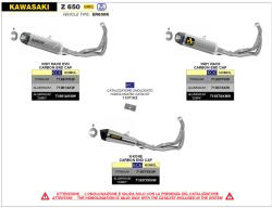 Arrow Exhaust Sistem complet de evacuare ARROW Indy Race pentru Kawasaki NINJA 650 2021-2023, Aluminiu