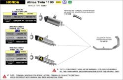Arrow Exhaust Tobă finală ARROW Maxi Race-Tech pentru Honda Africa Twin 1100 AdvSport 2024-2026, Aluminiu închis (Dark) - brsmoto - 3 388,00 RON