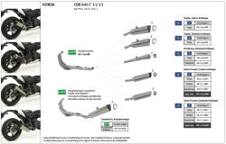 Arrow Exhaust Tobă finală ARROW Thunder pentru Honda CBR 600 F 2011-2013, Aluminiu - brsmoto - 2 224,00 RON