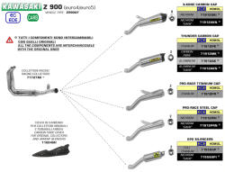 Arrow Exhaust Tobă finală ARROW X-Kone pentru Kawasaki Z 900 2020-2024, Oțel închis (Dark)