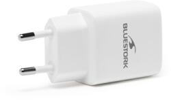 BLUESTORK Încărcător de rețea Bluestork - PW-30-CA (USB-C, USB-A, 30W, alb) (PW-30-CA)