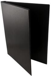  Mappa villámzáras A/5 pvc álló fekete (H-220) - nyomtassingyen