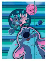 COOLPACK Gumis mappa COOLPACK Lilo és Stitch A/4 kék csíkos mintás (R74784PTR) - nyomtassingyen